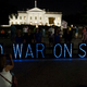 Demonstrators protest against U.S. intervention in Syria in front of the White House. (Nicholas Kamm/Getty Images)